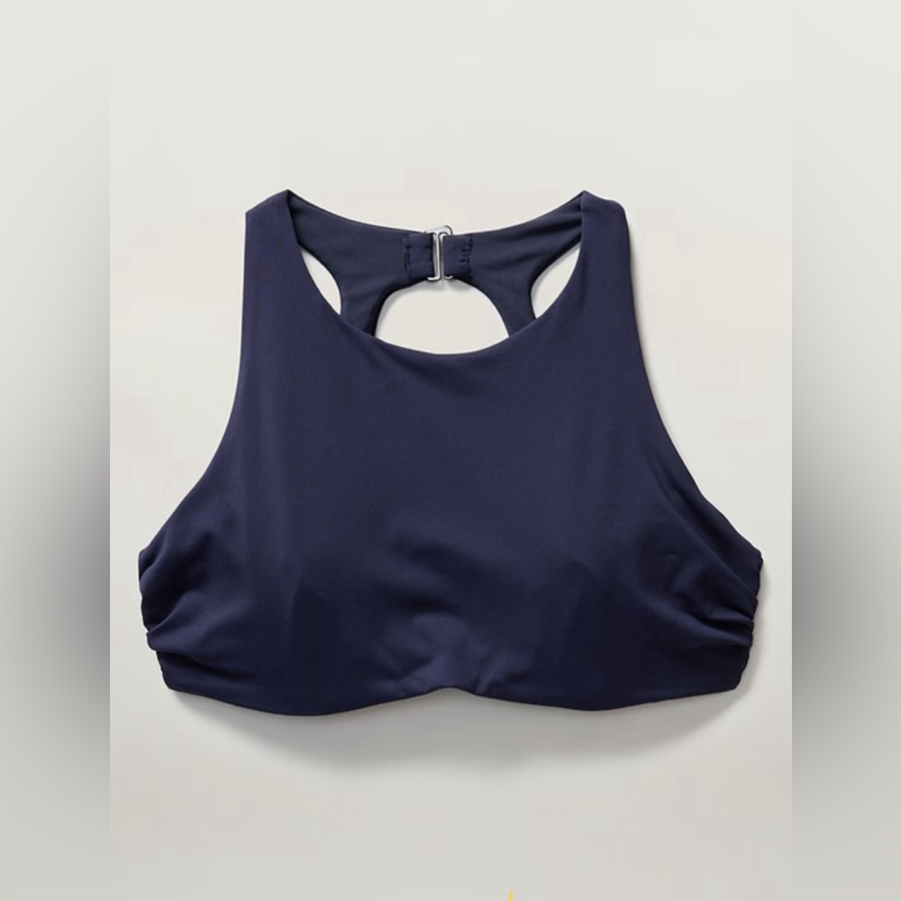 NWT Athleta Maldives Bra Cup Bikini Top Dark Blue